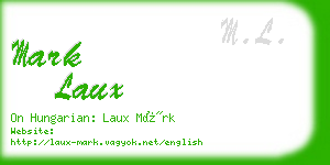 mark laux business card